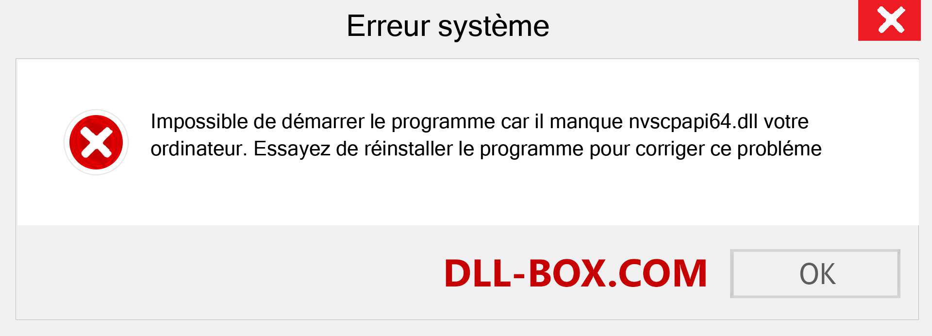 Le fichier nvscpapi64.dll est manquant ?. Télécharger pour Windows 7, 8, 10 - Correction de l'erreur manquante nvscpapi64 dll sur Windows, photos, images